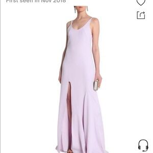 Halston Heritage Lilac evening collection dress